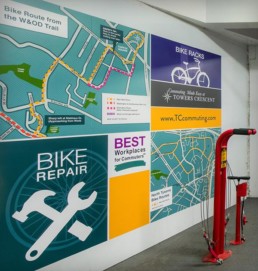 Garage Bike Station Graphic