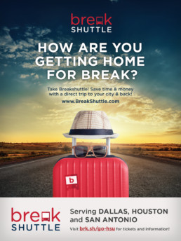 BreakShuttle Luggage Poster